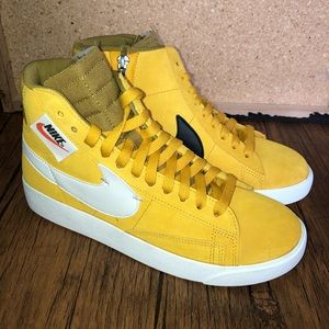 NEW women’s Blazer Mid Rebel Womens Yellow. SZ 8